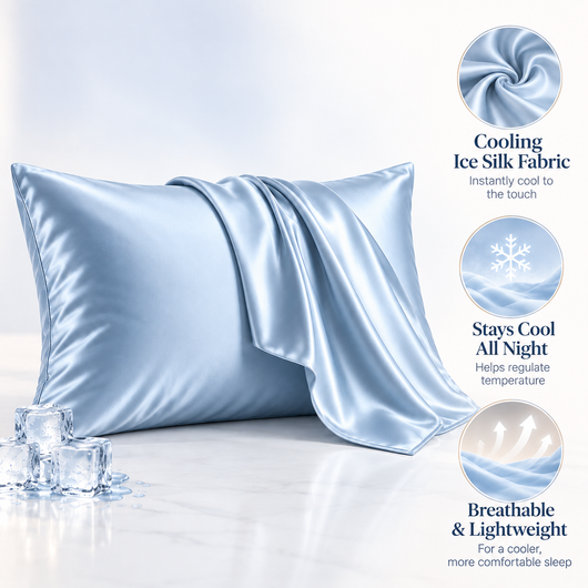 Ice Silk Pillow Case (2 Pack)